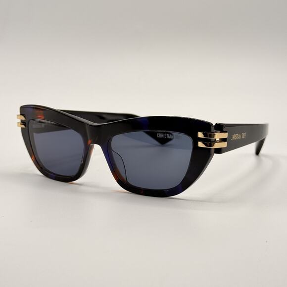 Christian Dior Sunglasses CDior B2U 2880 Tortoise Butterfly Frame Blue Lens 52mm main image 9